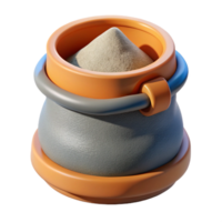 notable impressionist Bag of concrete mix NO BACKGROUND with Transparent Background. museum quality png