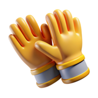 nostalgic mesmerizing Pair of safety gloves NO BACKGROUND with Transparent Background. professional png