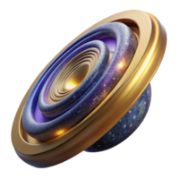 extraordinary creative Rotating Discs Illusion Transparent Background with Radial Gradient high resolution png