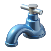 intense vibrant Bathroom faucet NO BACKGROUND with Transparent Background. sharp png
