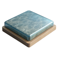 spectacular dreamy coastal Countertop slab NO BACKGROUND with Transparent Background. refined png