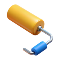 beautiful surreal Paint roller NO BACKGROUND with Transparent Background. crisp png