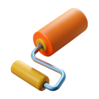 distinguished industrial Paint roller NO BACKGROUND with Transparent Background. high resolution png