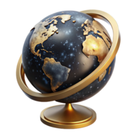 extraordinary rustic Rotating Globe with Realistic Shadows Cutout detailed png