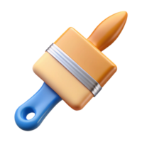 gorgeous melancholic tropical Paintbrush NO BACKGROUND with Transparent Background. detailed png