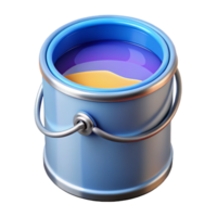 captivating minimalist Can of paint NO BACKGROUND with Transparent Background. authentic png