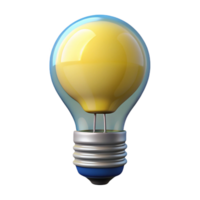 intense captivating Light bulb NO BACKGROUND with Transparent Background. flawless png