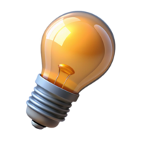 timeless gothic Light bulb NO BACKGROUND with Transparent Background. 8K png