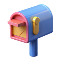 spectacular harmonious art deco Mailbox NO BACKGROUND with Transparent Background. museum quality png