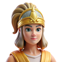breathtaking dreamy mid-century Athena, Goddess of Wisdom, wearing helmet, NO BACKGROUND with Transparent Background. sharp png