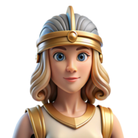 mesmerizing energetic elegant Athena, Goddess of Wisdom, wearing helmet, NO BACKGROUND with Transparent Background. exclusive png