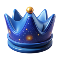 wonderful modern Royal Blue Crown Icon Transparent Background authentic png
