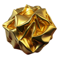 magnificent modern Shiny Gold Foil Texture Cutout with Crumpled Effect authentic png