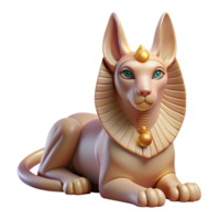 dazzling rare Sphinx, mythical creature, riddle, NO BACKGROUND with Transparent Background. png