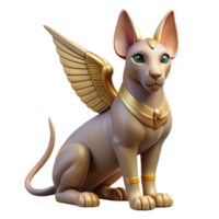 romantic majestic Sphinx, mythical creature, riddle, NO BACKGROUND with Transparent Background. gallery standard png