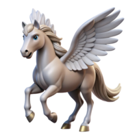glorious baroque Pegasus, winged horse, NO BACKGROUND with Transparent Background. original png