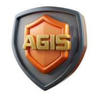 timeless art deco Aegis, shield of Zeus, NO BACKGROUND with Transparent Background. sharp png