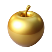 impressive iconic Golden Apple of Discord, Trojan War, NO BACKGROUND with Transparent Background. png