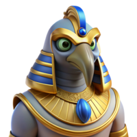 alluring sought-after Horus, Egyptian god of the sky, falcon head, NO BACKGROUND with Transparent Background. png