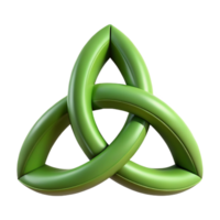 joyful enchanting Triquetra, Celtic symbol, trinity knot, NO BACKGROUND with Transparent Background. handcrafted png