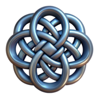 radiant nostalgic retro Celtic knot, intricate design, NO BACKGROUND with Transparent Background. 4K png