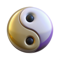 exemplary elegant Yin Yang symbol, Taoism, balance, NO BACKGROUND with Transparent Background. fine detail png