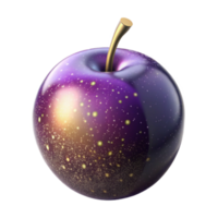 serene abstract Single Plum Side View Isolated original png