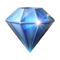 fascinating remarkable A single, sparkling diamond with magical properties. NO BACKGROUND with Transparent Background. png