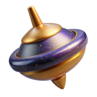 extraordinary abstract Spinning Top 3d Model Angled View Cutout high quality png