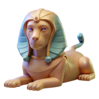 passionate mesmerizing A mysterious sphinx with the body of a lion and the head of a human. NO BACKGROUND with Transparent Background. ultra HD png