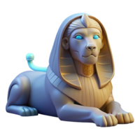 captivating quintessential A mysterious sphinx with the body of a lion and the head of a human. NO BACKGROUND with Transparent Background. png