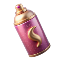 serene modern S Style Hairspray Can Pink Color high quality png