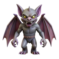 mesmerizing industrial A creepy gargoyle with wings and a menacing expression. NO BACKGROUND with Transparent Background. masterfully captured png