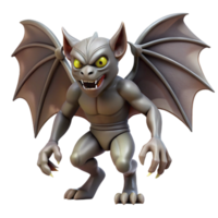 extraordinary coastal A creepy gargoyle with wings and a menacing expression. NO BACKGROUND with Transparent Background. top-tier png