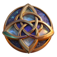 dramatic rustic Stained Glass Fragment with Geometric Pattern Transparent Background genuine png