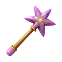 picturesque baroque A beautiful fairy wand with sparkling glitter. NO BACKGROUND with Transparent Background. original png