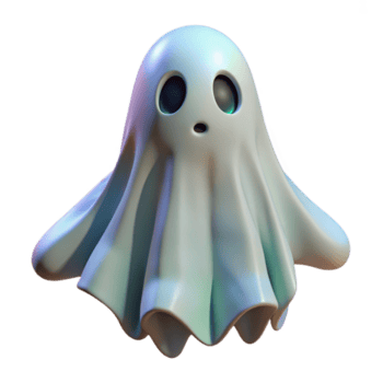 nostalgico magnifico un' raccapricciante fantasma con traslucido modulo e etereo incandescenza. no sfondo con trasparente raffinato png