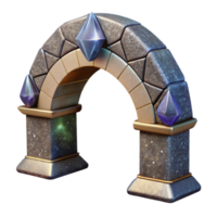 impressive creative Stone Bridge Arch Detail Transparent Background authentic png