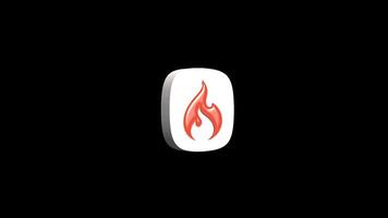 Codeigniter 3d icon animation transparent background video