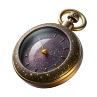 elegant modern Antique Pocket Watch Side View Isolated on Transparent Background genuine png