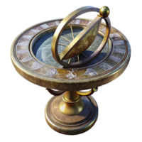 stunning minimalist Antique Sundial Stone Material Isolated on Transparent Background exclusive png