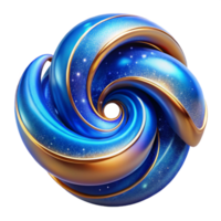 extraordinary minimalist Blue Abstract Swirls Isolated Element with Light Streaks high quality png