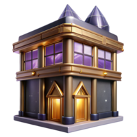stunning artistic City Street Corner Building Facade Transparent Background authentic png