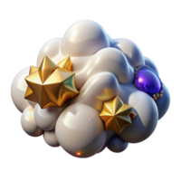 magnificent traditional Cloud Formation Fractal Pattern Isolated Soft Lighting original png