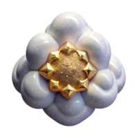 magnificent abstract Cloud Formation Symmetrical Pattern White Transparent Background high quality png