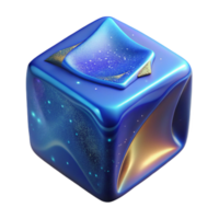 beautiful traditional Cool Blue Ice Cube Cutout with Melting Effect png