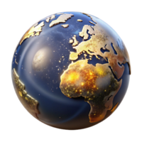 wonderful artistic D Earth Globe Cutout Rotating View premium png