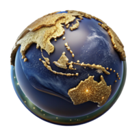 elegant abstract Detailed Map of Indian Ocean Cutout with Shipping Routes premium png