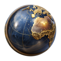 elegant rustic Detailed Map of Indian Ocean Cutout with Shipping Routes premium png