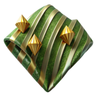 serene modern Diamond Stripe Pattern on Olive Green Textile Transparent Background png